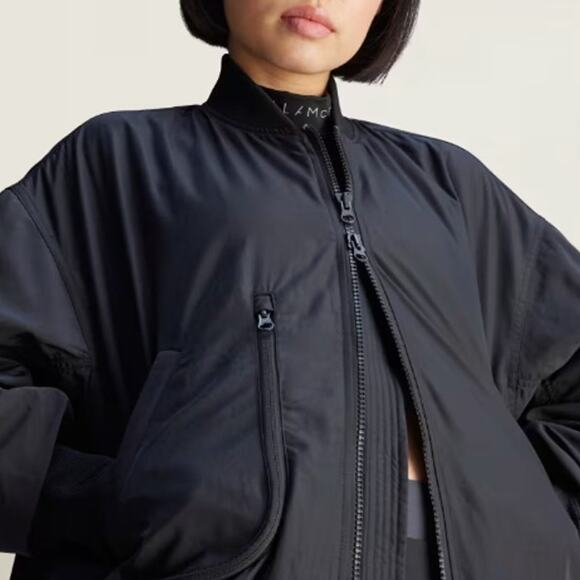 Adidas by Stella McCartney Navy Blue True Nature Woven Bomber Jacket Size M - Picture 10 of 10